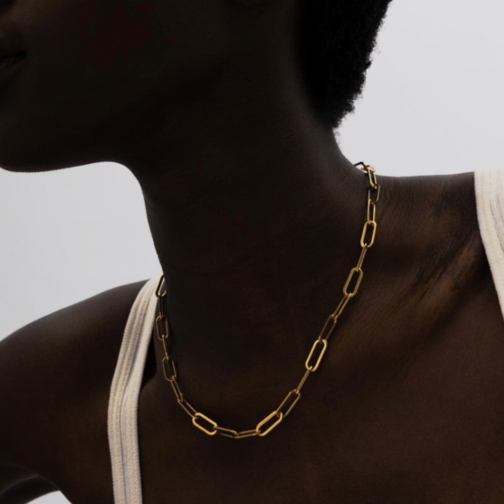 NWT Hey Harper Boss Gold Chain Necklace Waterproof